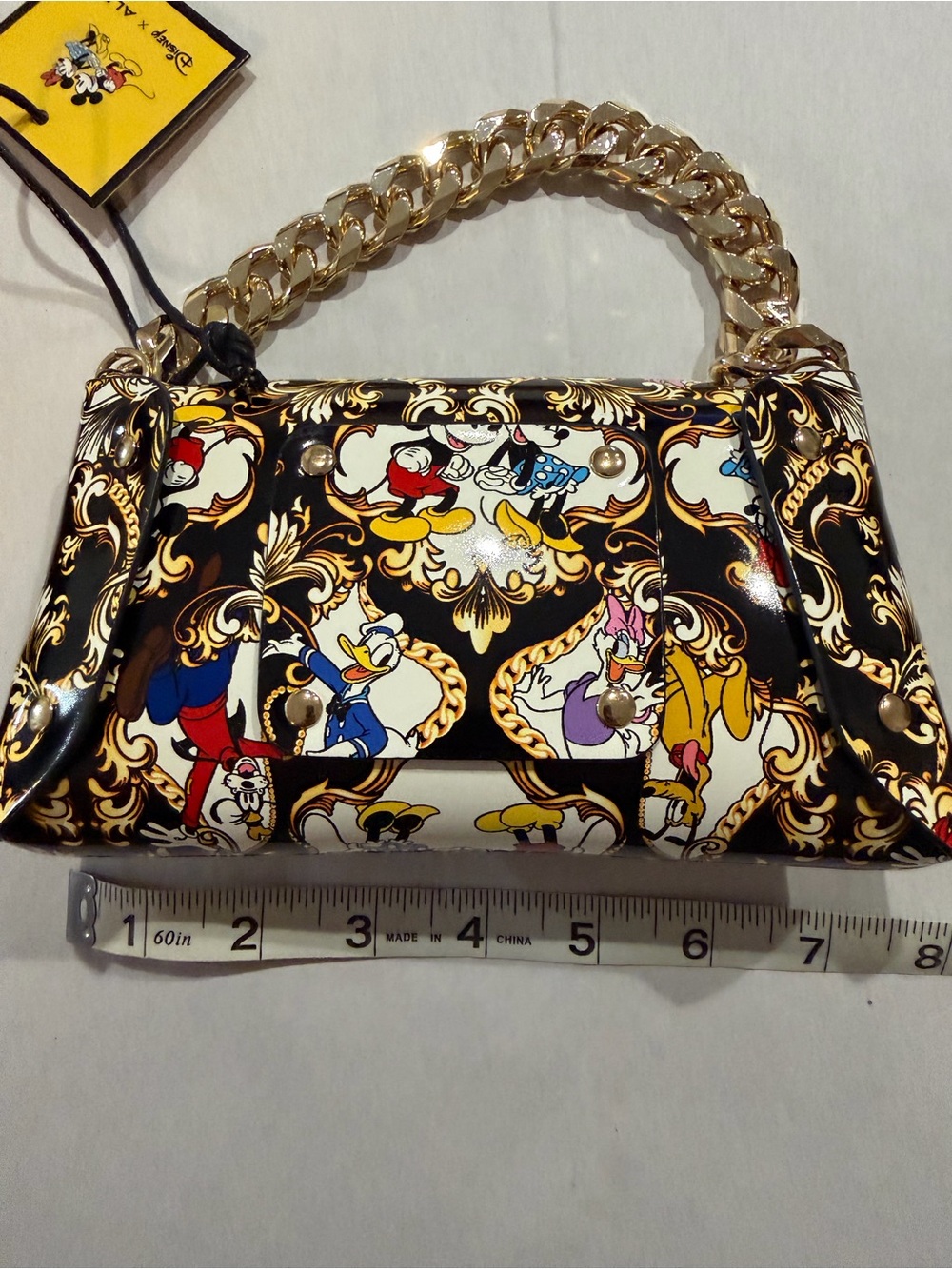 Disney x Aldo Black Character Chain Handle Belt Bag - Picture 8 of 11